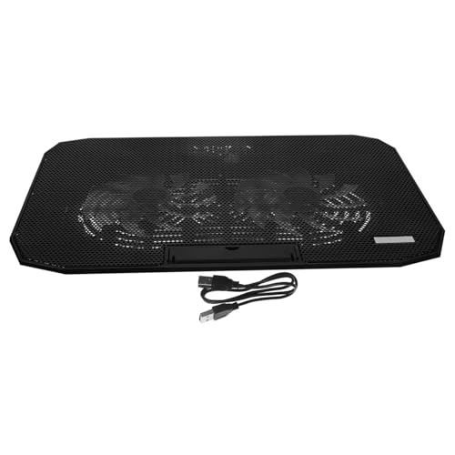 Base refrigerante ajustable para laptop con puerto USB dual miniatura 1