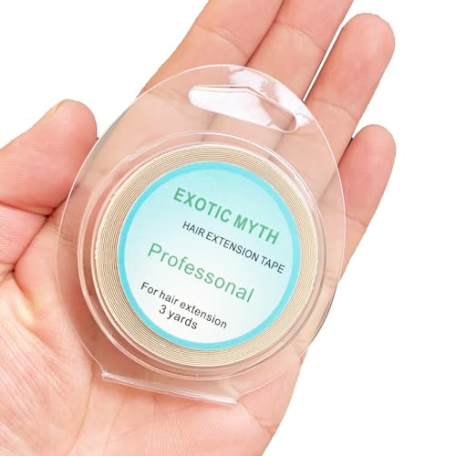More than 3 months hold time Double Sided Hair Extension Tape hair tape (8mmx3yards, White)