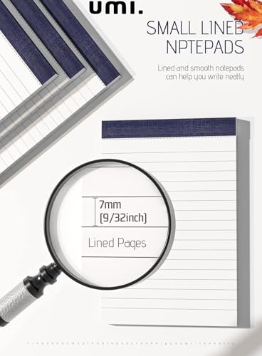 Image of Amazon Brand - Umi 10pc Pack A5 Size Small Ruled Notepads 21 x 14 cms,35 Sheets Each