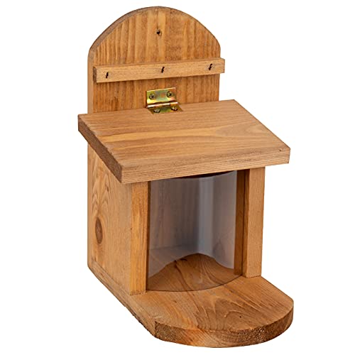 VOSS.garden Eichhörnchen Futterstation Kiefernholz wetterbeständig...