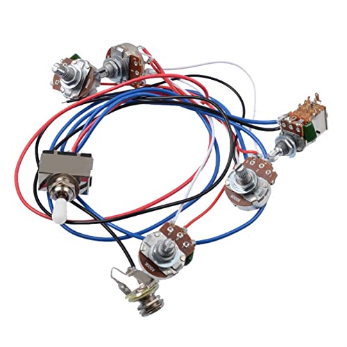 Zengxue GNgbNM^[C[n[lXLbg2V2T|bgC^[tF[X3EFCRo[^[ Guitar Wiring Harness (Color : White)