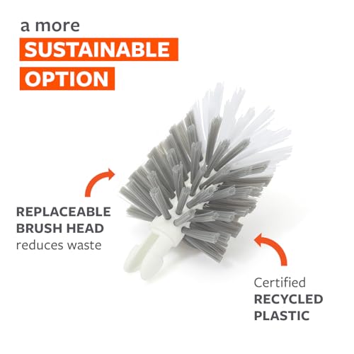 Image of Full Circle Clean Reach Bottle Brush Refill - Replaceable Heads for Deep Cleaning Water Bottles, Baby Bottles, and Tumblers, 2pk