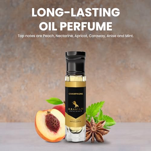 Arabian Opulence FR75 CHAMPAGNE Roll-on Perfume Oil | Concentrated Fragrance Body Oil | Long Lasting Oil Based Perfume for Women | Travel Size Alcohol-Free Soft Perfume Oil Bottle (6ml) - Image 5