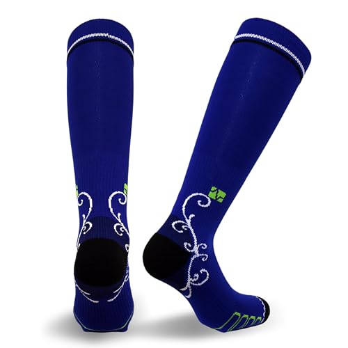 Vitalsox Women's Standard Patented Graduated Compression, Royal, Large