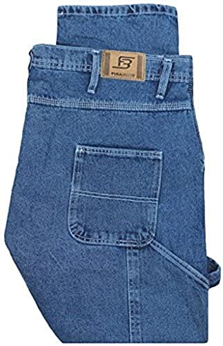 Full Blue Big Men's Carpenter Jeans 596A Medium Blue 58 X 32