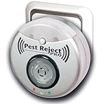 Antizanzare Ultrasuoni PEST REJECT PRO (PIÙ POTENTE), Repellente per Insetti e Roditori, Opere 24x7, Repellente Sicuro per Bambini e Animali Domestici, Senza Emissioni Sostanze Chimiche