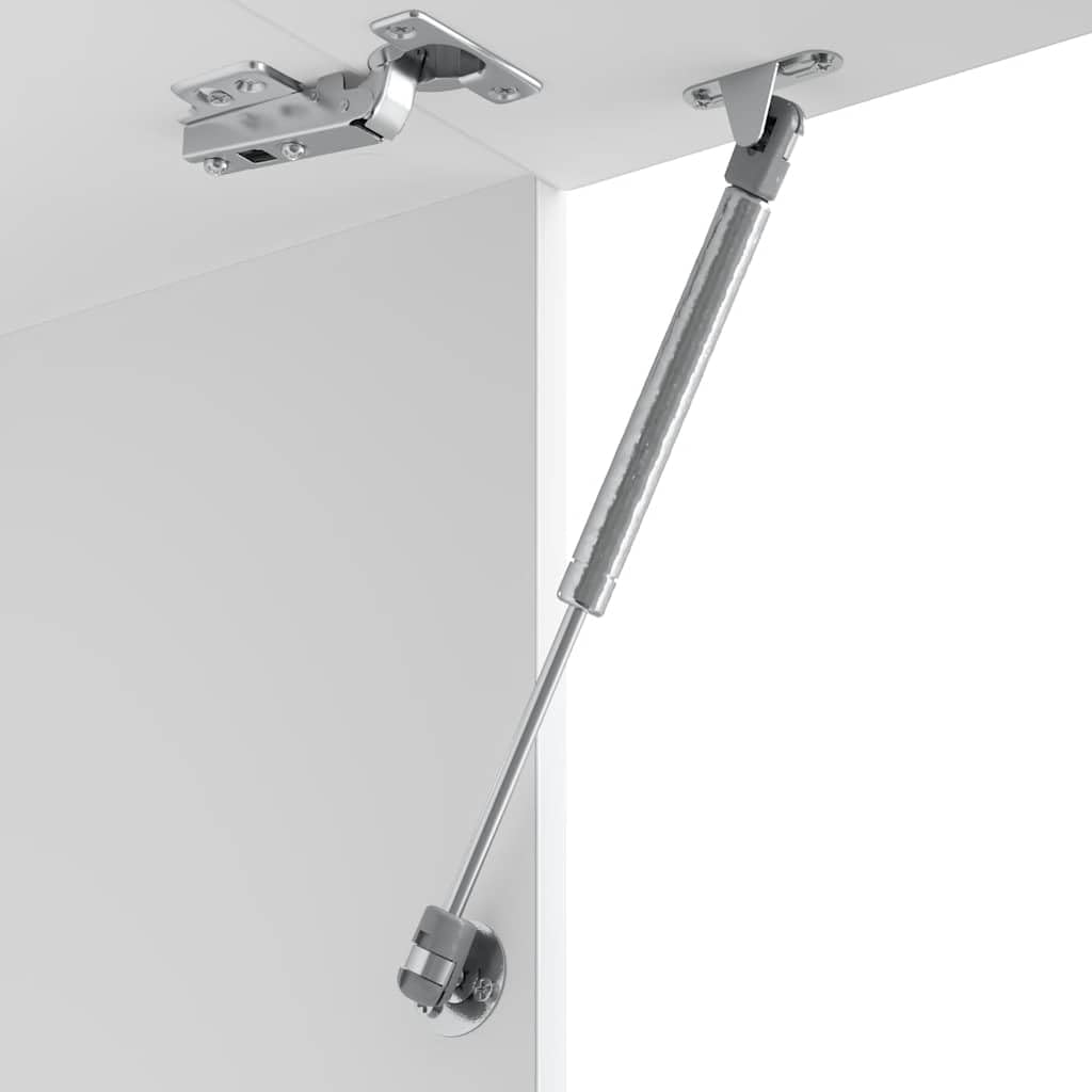 vidaXL Armario Pared Cocina Porto Madera ingeniería Blanca Alto Brillo, Unidad de Pared de Cocina, gabinete para Pared de Cocina, gabinetes de Pared con Puertas
