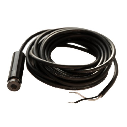 Láser de punto, rojo, 635 nm, 1 mW, 24 V DC, Ø12x45 mm, Laser Class 2, Foco ajustable, Longitud de cable 3,000 mm - 70115956