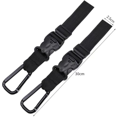 Image of 3 Pack Add a Bag Luggage Straps with Hook Buckle Jacket Gripper Adjustable Suitcase Travel Belt Connector Hat Clips for Hardside Spinner Carry-On Luggage Rolling Duffel Bag Hiking Backpack