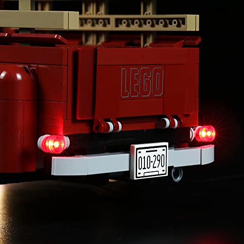 LMTIC Ferngesteuertes LED-Beleuchtungsset für Lego Pickup Truck 10290 Licht-Kit für Lego Vintage 1950er Pickup Truck… – Bild 7