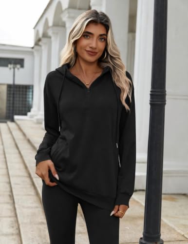 Image of Zeagoo Hoodies for Women Half Zip Up Oversized Sweatshirt Fall Clothes 2026