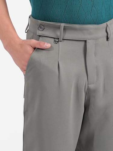 Image of The Indian Garage Co Men Loose Tapered Solid Mid-Rise Stretchable Gurkha Pants