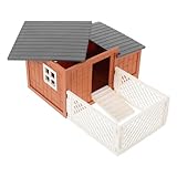 modelos de gallineros ecologicos Ideal para granjas en miniatura: ideal para crear paisajes de granjas en miniatura, lo que le permite construir su propia granja, kit de casa modelo de bricolaje, cercas de plástico