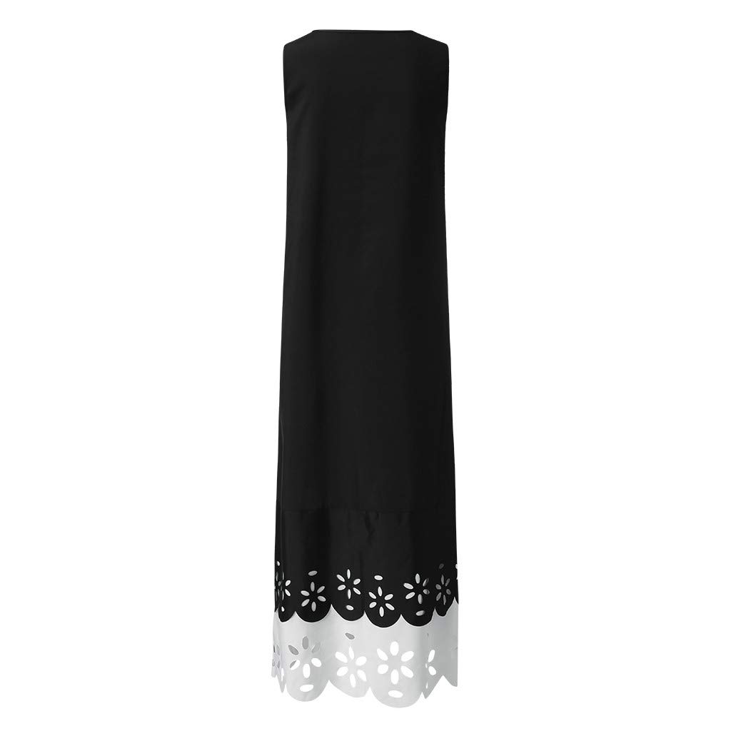 2026 d'été sans Manches à imprimé Plage pour Femmes col Rond Longue Chemise Nuit