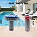 Vikerniel Pool Chlorine Floater, Hot Tub Floating Chlorine Dispenser for Pools Fits 1