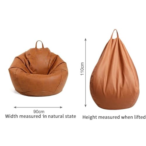 GIGLICK XXXXXL Jumbo Elite Suede Imported Bean Bag with Comfortable Legrest and Cushion with Beans Filled Ready to Use (6 Months Warranty) Color Brown-5xl - Image 3