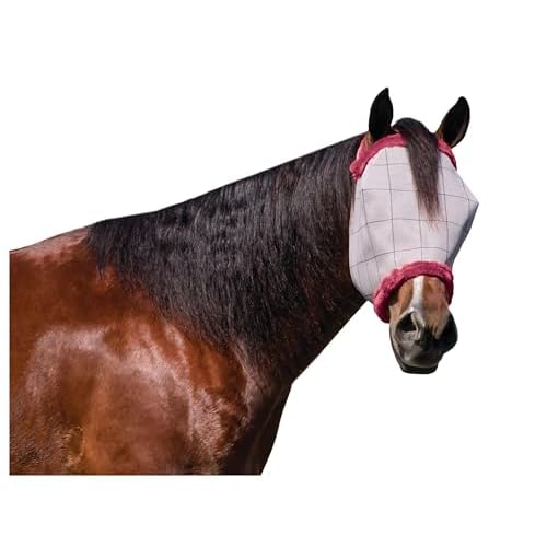 Farnam SuperMask II Horse Fly Mask Without Ears, Avg Size, Color May…