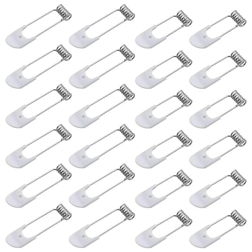 SRunDe Paquete de 24 clips de retención de resorte de 50 mm 60 mm para lámpara empotrable LED GU10/MR16 Downlight Spotlight Soporte de bombilla anillo de luces