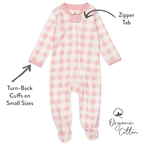 Image of HonestBaby Baby 2-Pack Organic Cotton Footed Pajama Sleep & Play