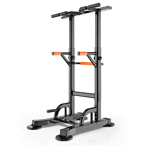 GY613 Power Tower Dip Station, Adjustable Pull Up Bar Multi-Functional Strength Training Exercise Home Gym Indoor Sport Workout Fitness Equipment