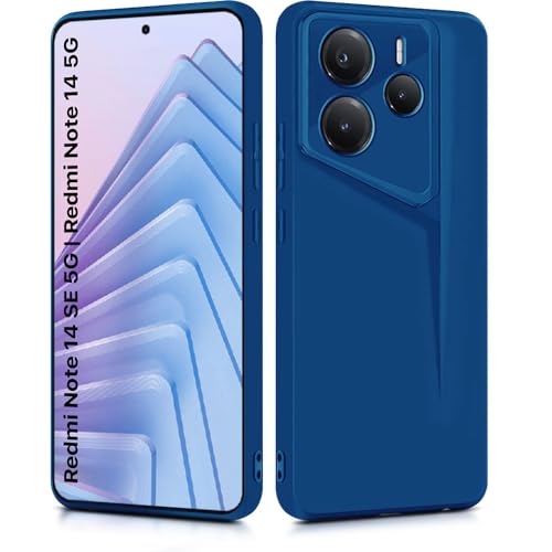 Image of WOW IMAGINE Slim Back Cover for Redmi Note 14 SE 5G | Redmi Note 14 5G | Blade Series Ultra Thin Case with Lightweight Design | Camera Protection | Soft Matte Silicone Flexible Mobile Case - Blue