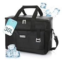 Vaily Kühltasche 30L - Faltbare Thermotasche für Auto, Strand und Reisen - Große Kühlbox für Lunch, Picknick und Camping