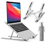 Suporte Ajustável para Notebook – Base Ergonômica Antiderrapante e Dobrável para Apoio de Notebook, Suporte MacBook e Laptops – Compatível com Todas as Marcas, Ideal para Trabalho e Home Office