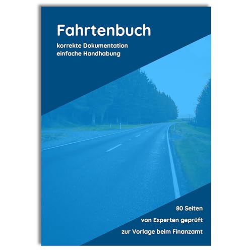 1 | 3 | 10 Fahrtenbuch PKW Finanzamt anerkannt A5 80 Seiten Deutschland Österreich LKW Fahrtenbücher 2026 Private Geschäftliche Fahrten