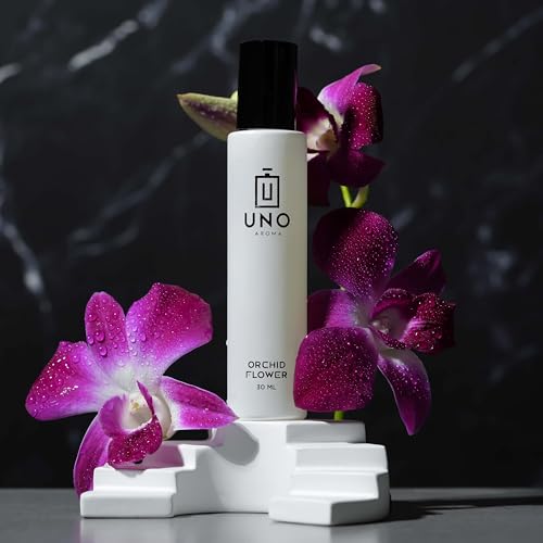 Image of Uno Aroma Orchid Car Perfume - Alcohol-Free, Long-Lasting Car Fragrance, Removes Odours, Toxin-Free & Easy to Use Hanging Card, No-Gas Car Perfume with 200+ Sprays, Last upto 90 days (30mlx2)
