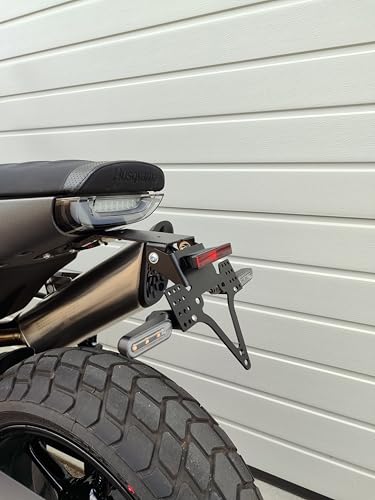 kurzer Kennzeichenhalter kompatibel mit Husqvarna 801 Svartpilen ab 2024 Kennzeichenträger EVO Tail Tidy Heckumbau