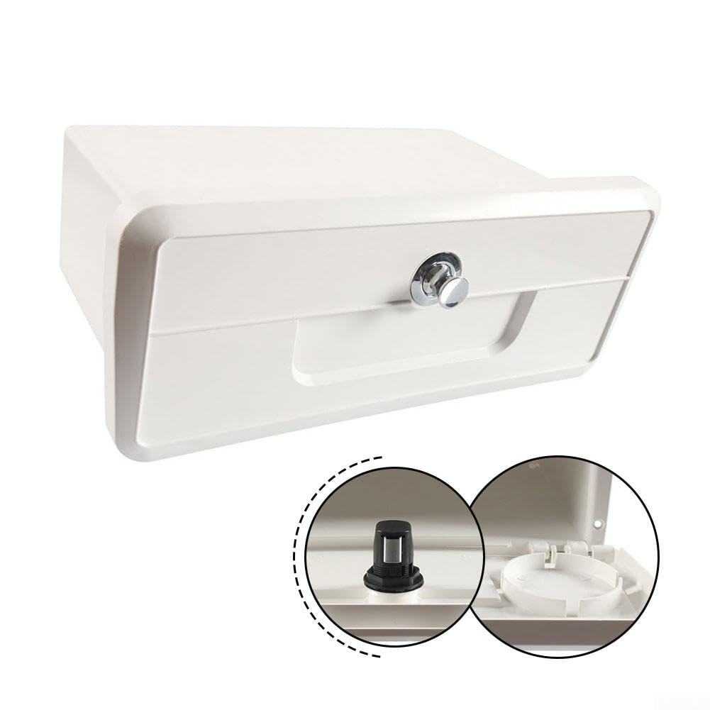 Box Portaoggetti Barca ABS Impermeabile con Portabicchieri | Serratura pulsante, per accesso , anti-apertura accidentale, design sleek