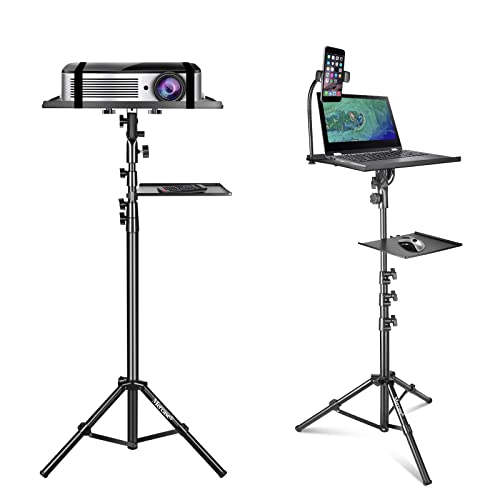 Buy Mercase Projector Tripod Stand with 2 Shelves Adjustable Height 31