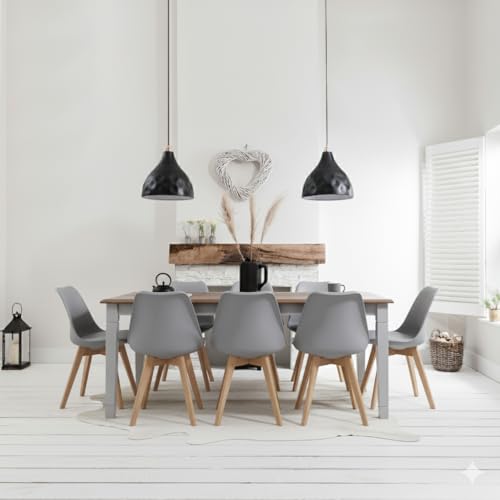 Noa and Nani Dining Table Extra Large 180cm Seats 6 to 8 in Dark Pine