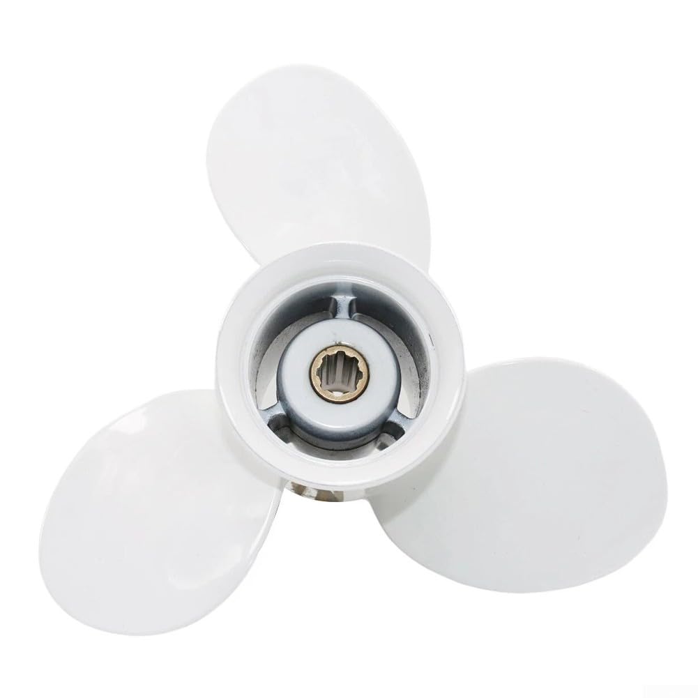 Besttoolifes Hélice fueraborda Yamaha 9.9-15, impulsor de aleación de aluminio 63V-45947-00-EL Hélice marina