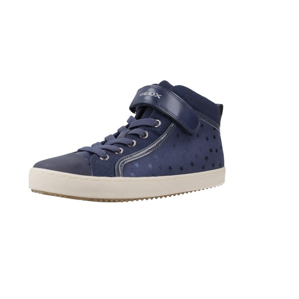 Geox J Kalispera Girl I Sneaker, Blue, 10 UK Child