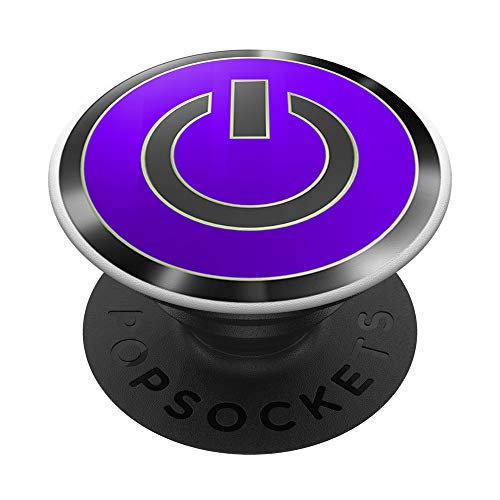 Game Start Power Button Purple Gray For Gamers