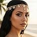 Unsutuo Hair Jewelry Head Chain Wedding Bohemian Floral Headband Elastic for Women