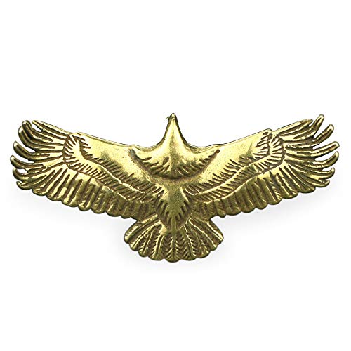 Pendentif en laiton aux ailes déployées, une idée cadeau rétro