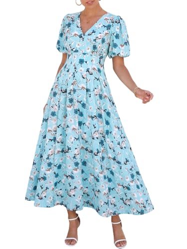 Image of Maxigerui Women's Summer Floral Maxi Dress Spring Wedding Guest Dress 2026
