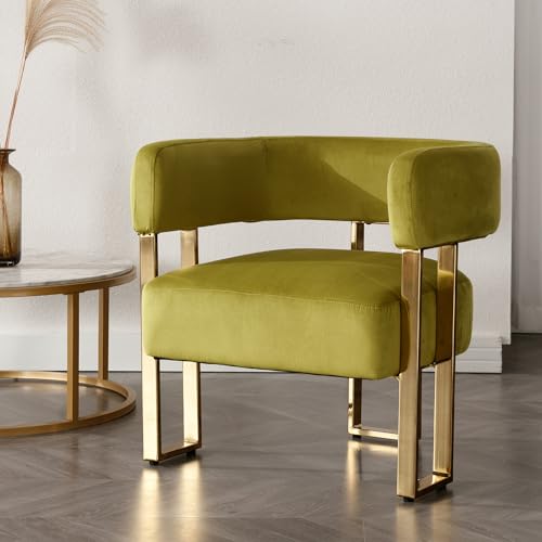 DM Furniture Modern Barrel Accent Chair Living Room Side Chair