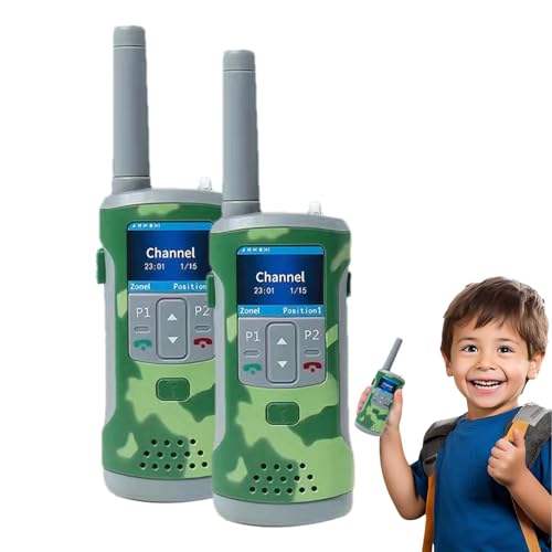 Walkie Talkies para niños,Walkie Talkies para niños,Walky Talky ligero para niños | Walkie Talkies pequeños y portátiles para niños, juguete interactivo entre padres e hijos con batería de comunicació