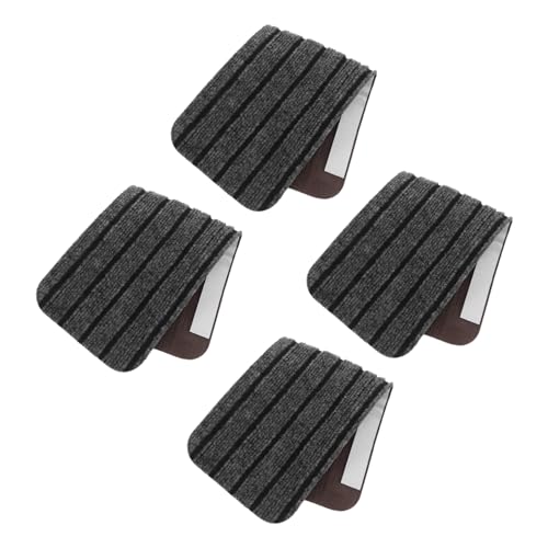 Alfombrillas para escalones de RV antideslizantes de poliéster para exterior, 48x18cm, 4 uds