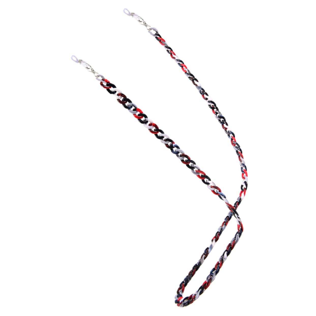 2 Piezas cadena de gafas collar de cuentas cordón para gafas de lectura necklace titular de collar de anteojos para mujer cordones de anteojos para mujer carey Marco de los lentes