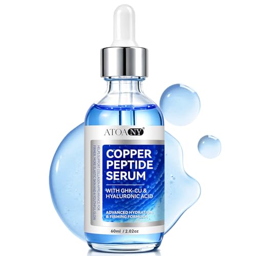 Kupferpeptid-Serum für das Gesicht GHK-Cu peptide Anti-Aging Gesichtsserum gegen feine Linien und für Hautelastizität feuchtigkeitsspendendes Pflegeserum Copper Peptide Facial Serum