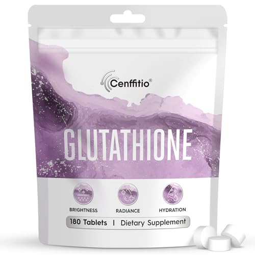 Cenffitio Glutathione Supplement – Skin Brightening Formula with Vitamin C, Niacinamide, Licorice...