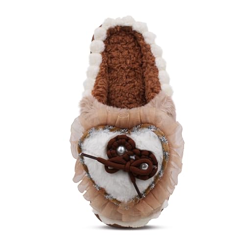 Image of VRITRAZ Women's Comfort Slip On Closed Toe Warm Winter with Cute Design print House Clog Indoor Slipper