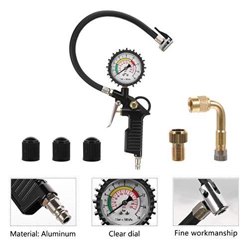 CLISPEED Medidor de Pressão Digital Do Inflador de Pneu Do Carro Acessórios Do Compressor Do Mandril