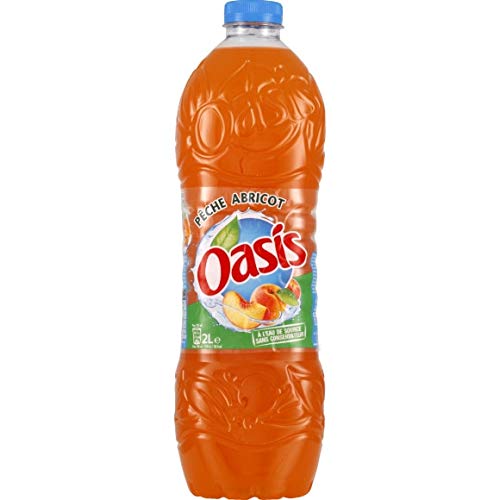 Oasis – Refresco con fruta y agua de manantial, melocotón y albaricoque, 2 l, 5 unidades, se vende en conjunto, envío gratis en Francia