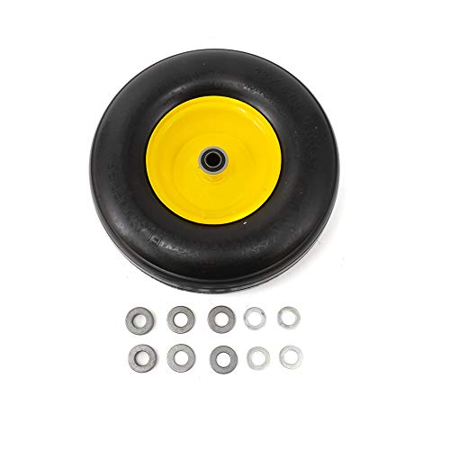 Roue de tondeuse Arnold 490-325-0053 noire pour grand jardin