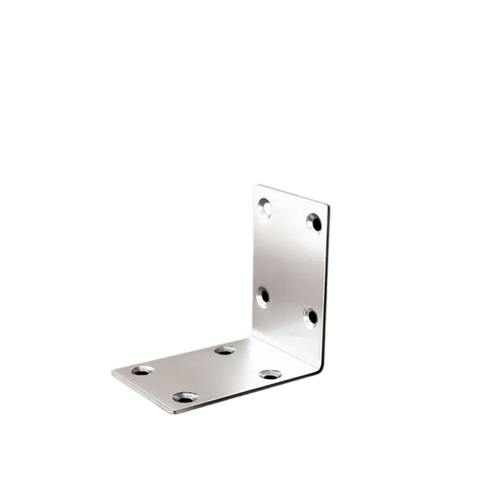 Hzomif Large-50Pcs 50Pcs Stainless Steel Corner Brackets 90 Degree Right Angle Fasteners For Wood Shelves